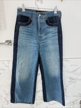 Veronica beard Taylor wide leg crop jeans